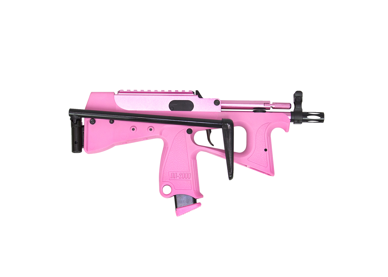 PP-2K 9mm Gas Blow Back Submachine Gun-Pink (with gas magazine)