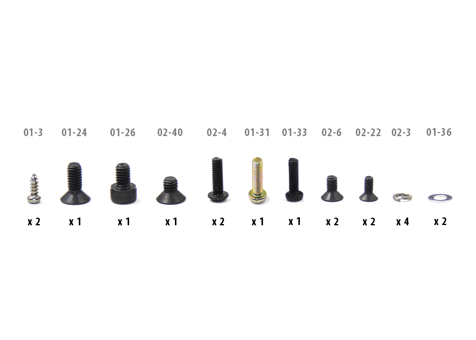 Scout Receiver Screw Set
