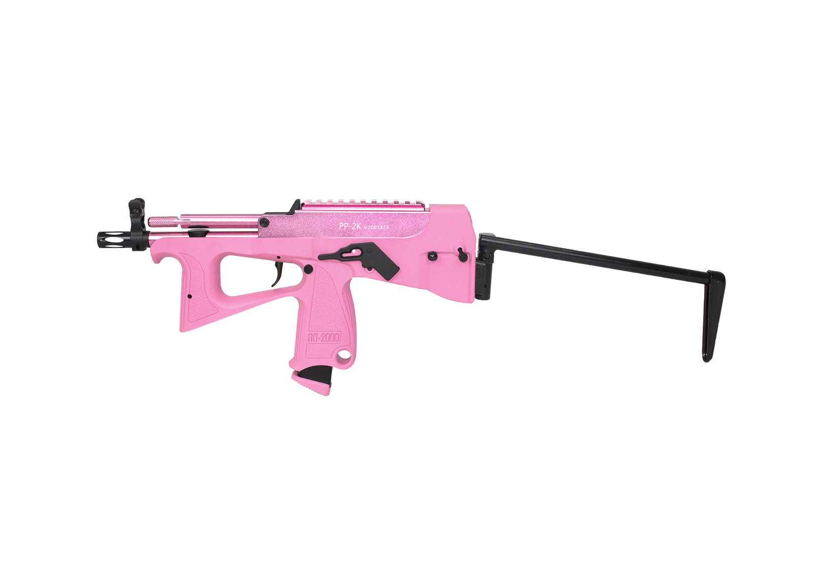 PP-2K 9mm Gas Blow Back Submachine Gun-Pink (with gas magazine)