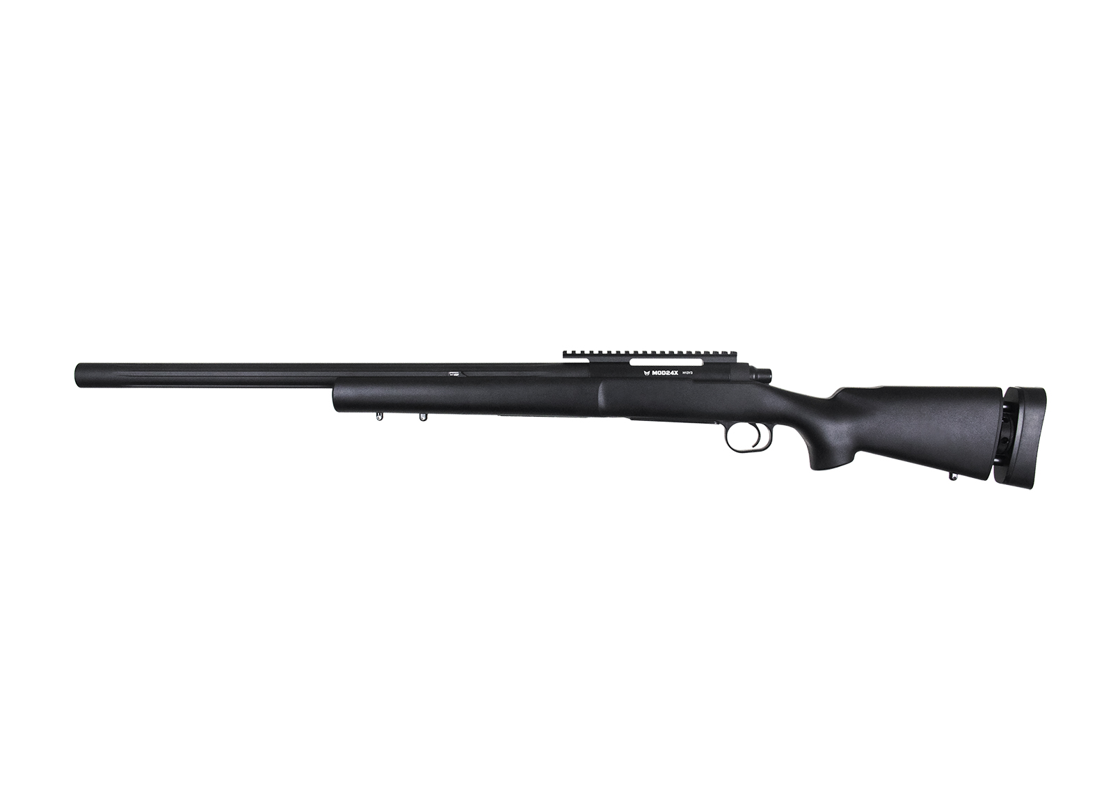 Bolt Action Airsoft Sniper Rifle MOD24X (BLK) Bull Barrel - Modify Airsoft Gun