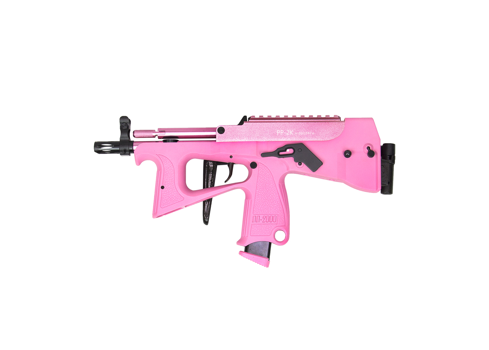 PP-2K 9mm Gas Blow Back Submachine Gun-Pink (with gas magazine)